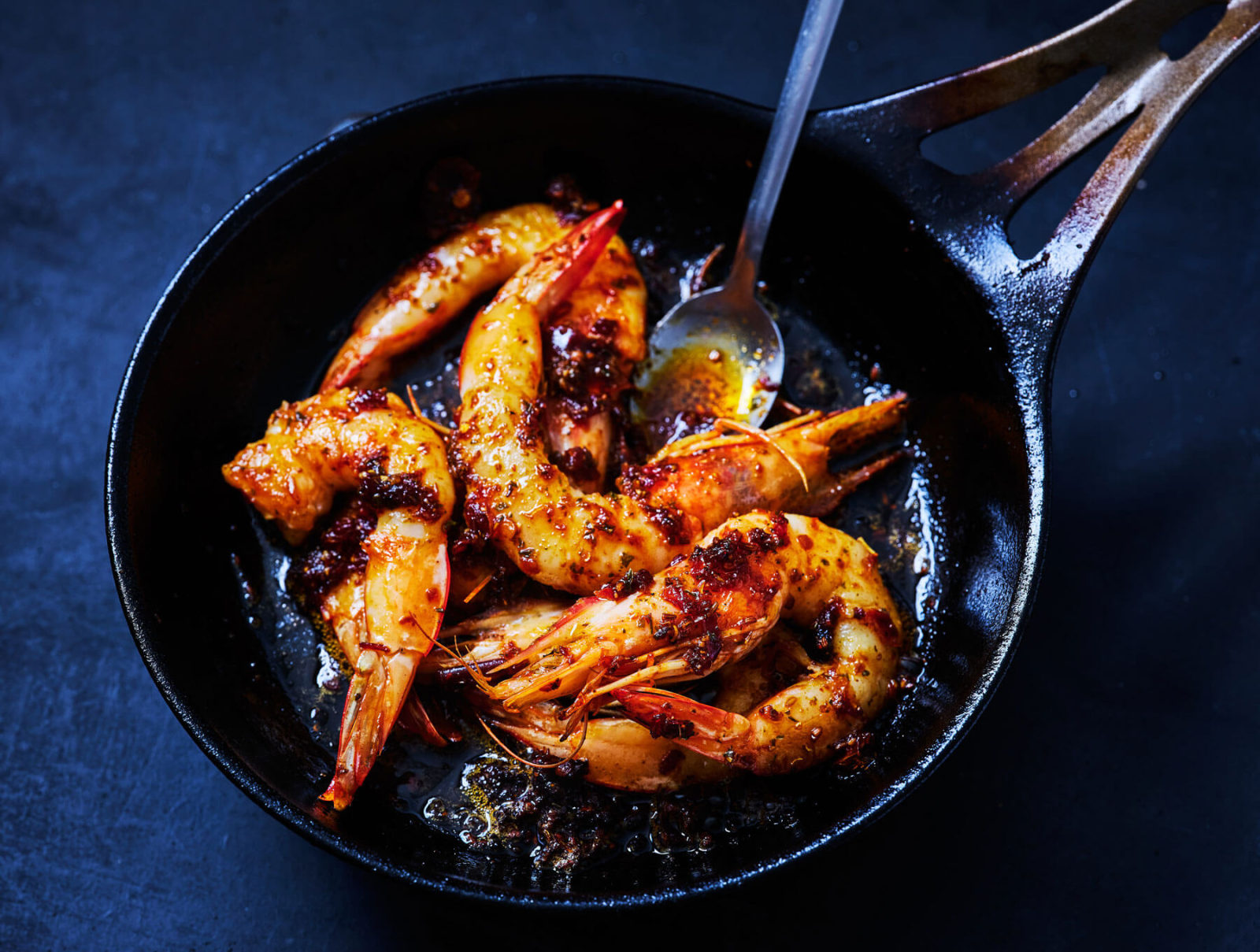 Grilled Prawns with Hearty Harissa and Fresh Lime